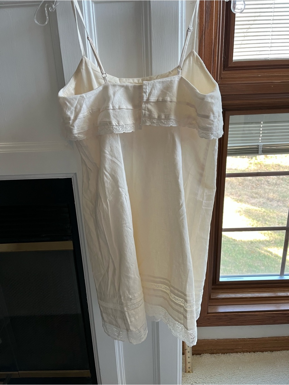 Ivory Ruffle Off-Shoulder Sundress - Picture 4 of 15